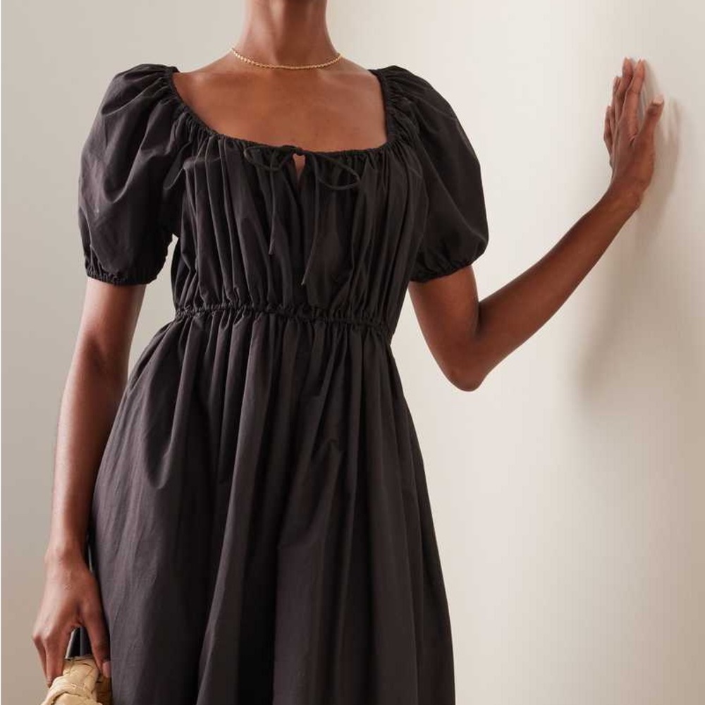NWT! Matteau Drawcord Cotton Midi Dress